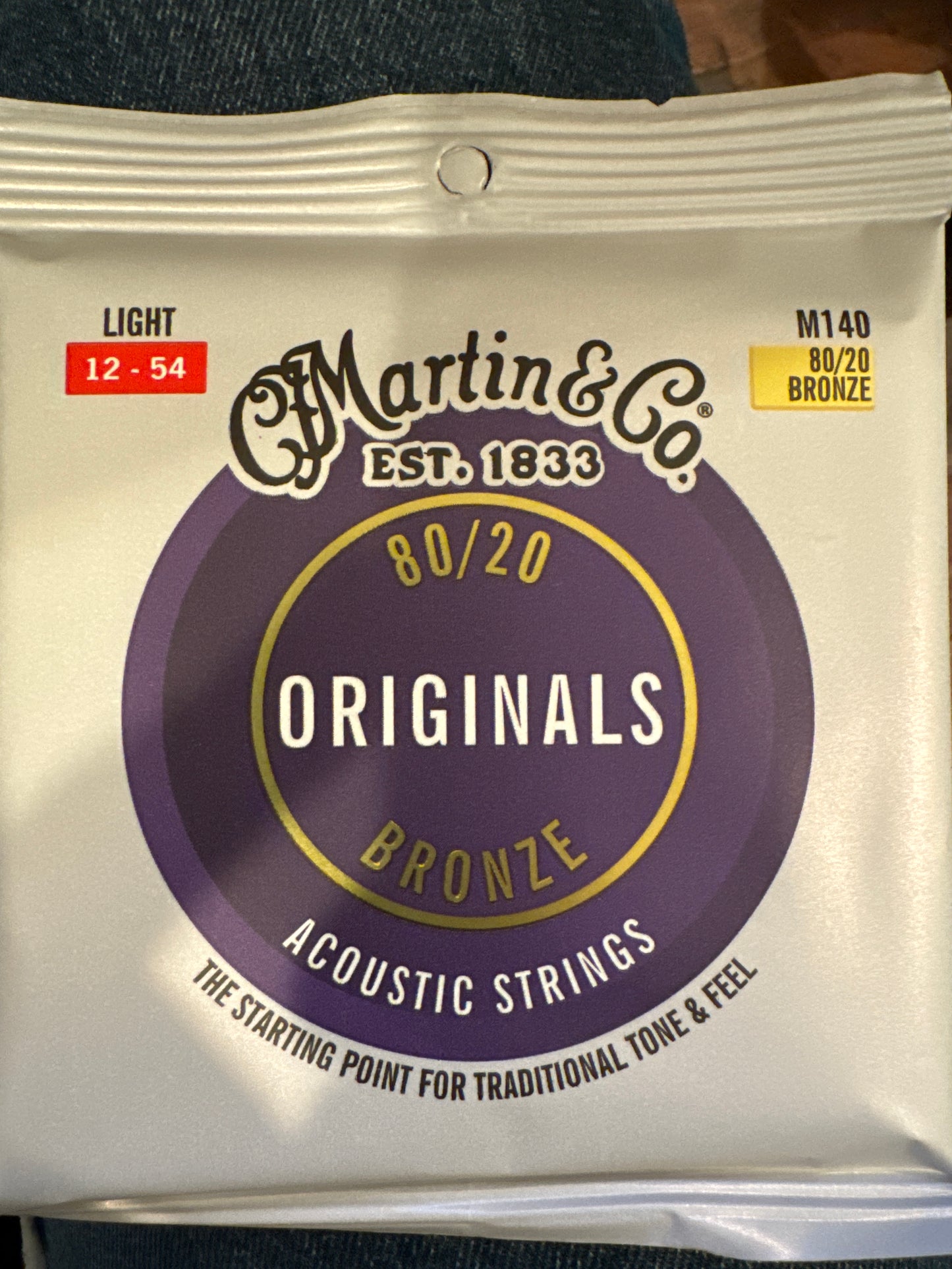 Martin Originals 80/20 Bronze 12-54 Light M140