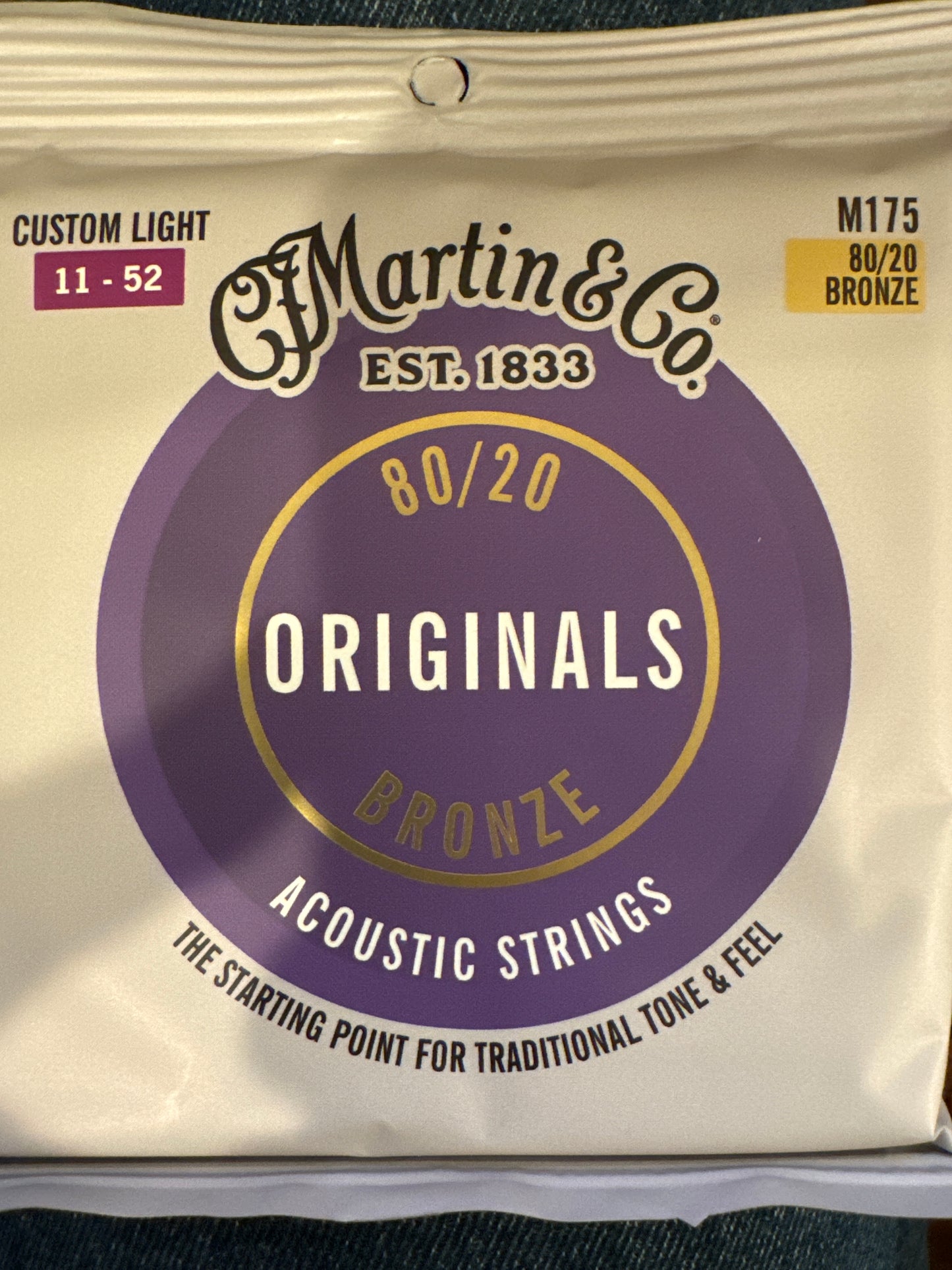 Martin Originals 80/20 Bronze 11-52 Custom Light M175