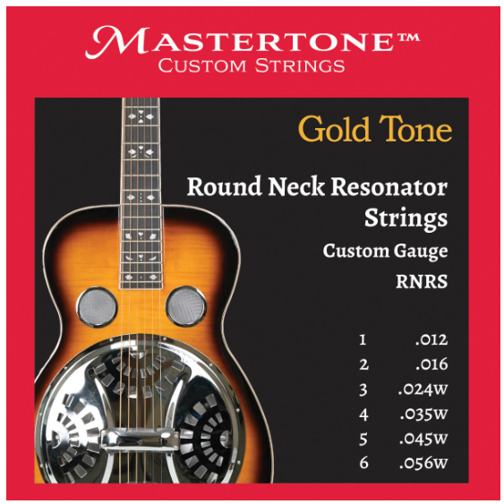 GoldTone Round Neck Resonator Strings-Custom Gauge
