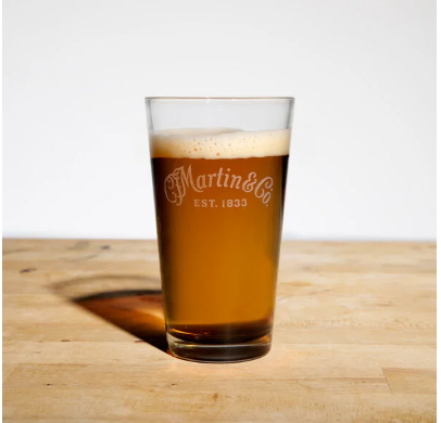 Martin Black Bottom Pint Glass