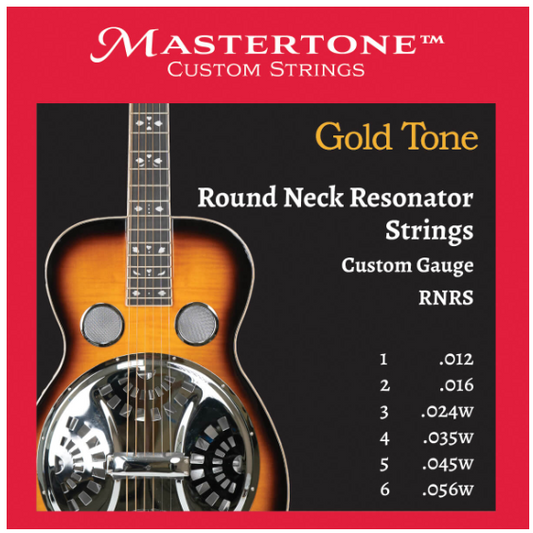GoldTone Round Neck Resonator Strings-Custom Gauge