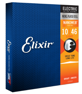 Elixir Nanoweb 10-46 Light Guage Electric Guitar Strings
