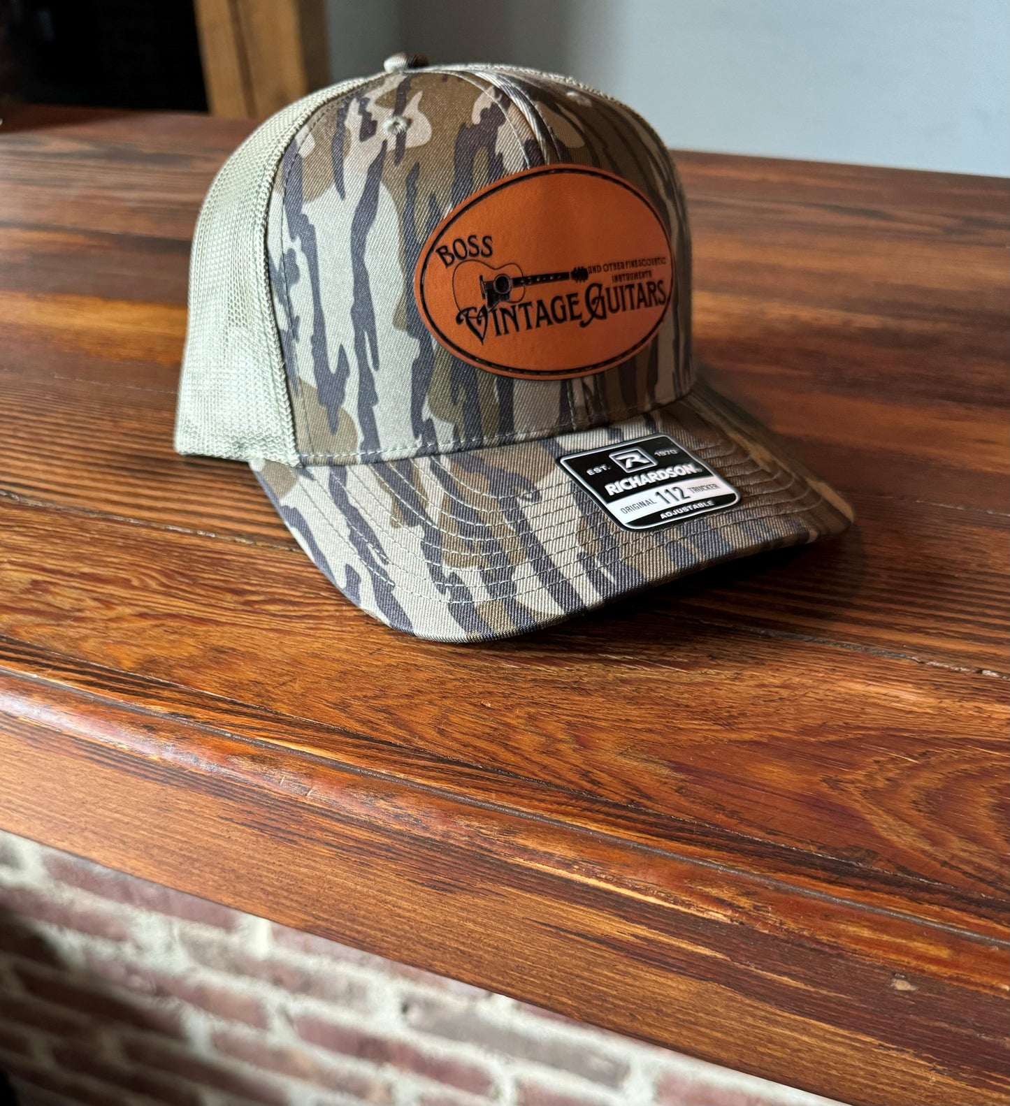 Boss Vintage Guitars Logo Hat- Bottomland Camo